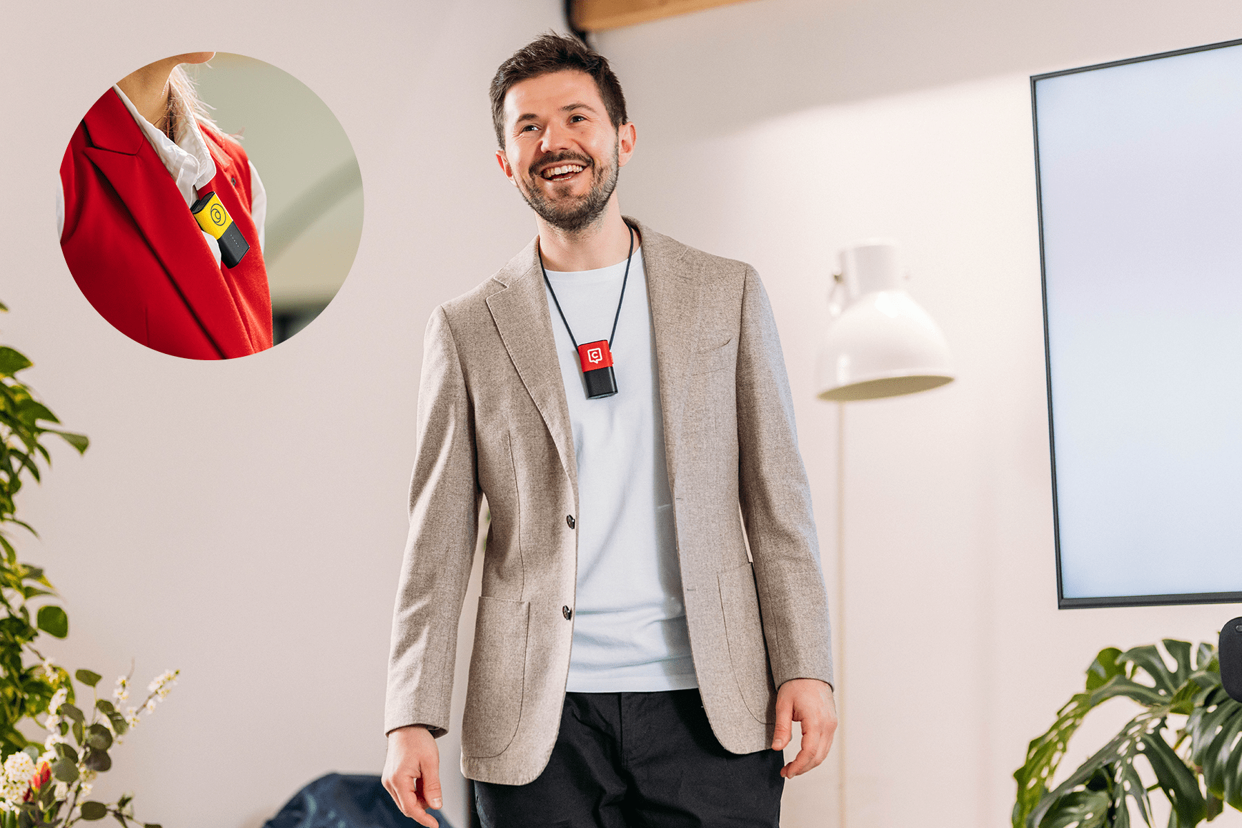 Catchbox Clip Mic wearing methods