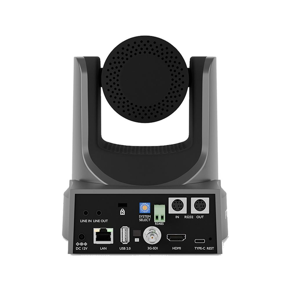 PTZOptics Move SE rear view showing ports